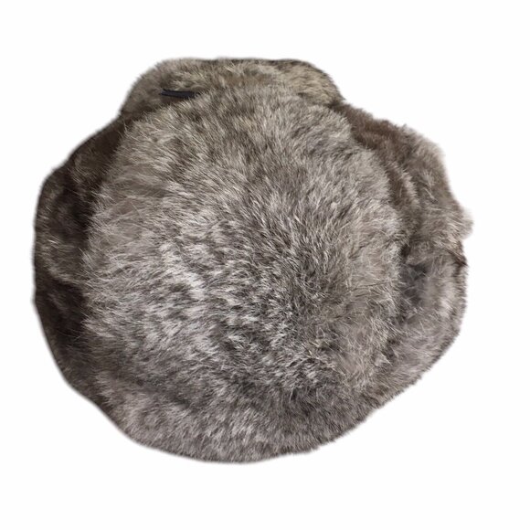 Pyccknn Mex Gray Black Winter Russian Ushanka Fur Hat Trapper Mongolian Military - Picture 5 of 15